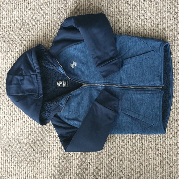 The Children's Place Boy's Colorblock Zip Up Hoodie MP9 Cool Cobalt